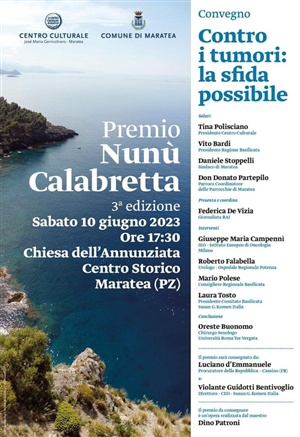 MARATEA - Premio Nunù Calabretta - Terza edizione.